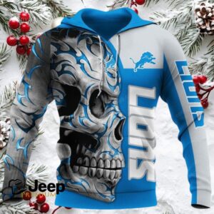 Detroit Lions Skull Fury NFL Hoodie