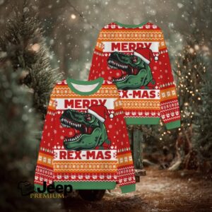 Dinosaur Christmas Ugly Sweatshirts