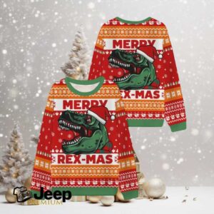 Dinosaur Christmas Ugly Sweatshirts