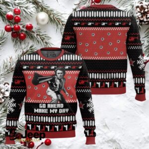 Dirty Harry Go Ahead Make My Day Ugly Christmas Sweater