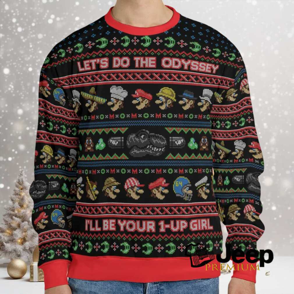 Do the Odyssey Super Mario Ugly Christmas Sweatshirt Do the Odyssey Super Mario Ugly Christmas Sweatshirt