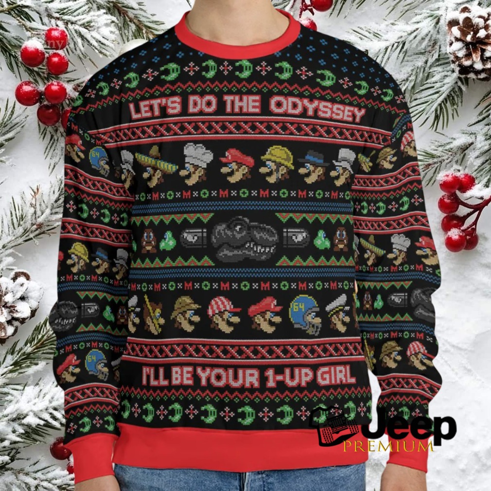 Do the Odyssey Super Mario Ugly Christmas Sweatshirt Do the Odyssey Super Mario Ugly Christmas Sweatshirt