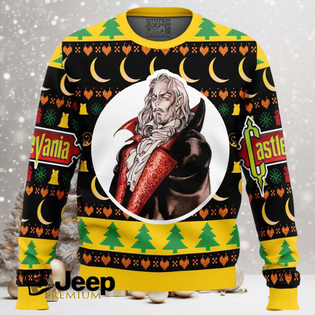 Dracula Castlevania Ugly Christmas Sweater Dracula Castlevania Ugly Christmas Sweater