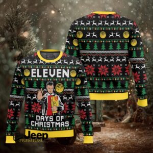 Eleven Days Of Xmas Stranger Things Ugly Christmas Sweater