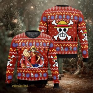 Emperor Luffy One Piece Ugly Christmas Sweater