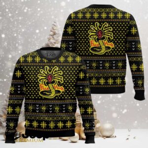 Face Hugs Alien Ugly Christmas Sweater