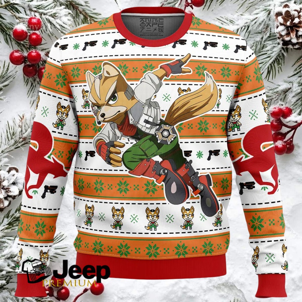 Fox McCloud Star Fox Ugly Christmas Sweater Fox McCloud Star Fox Ugly Christmas Sweater