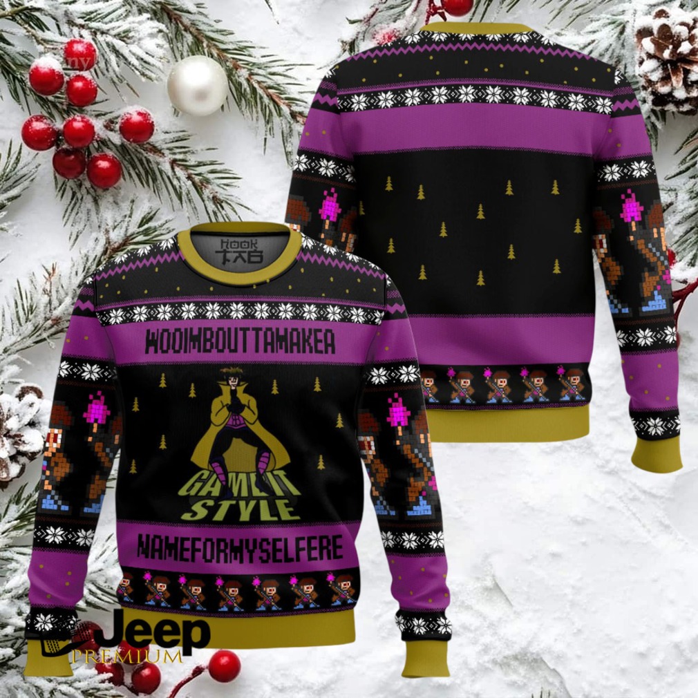 Gambit Style Marvel Ugly Christmas Sweater Gambit Style Marvel Ugly Christmas Sweater