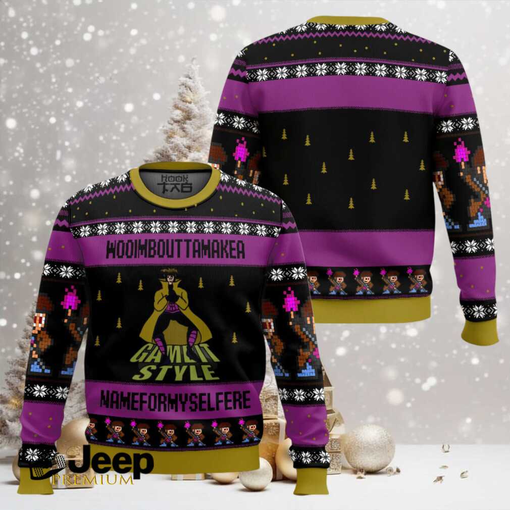 Gambit Style Marvel Ugly Christmas Sweater Gambit Style Marvel Ugly Christmas Sweater
