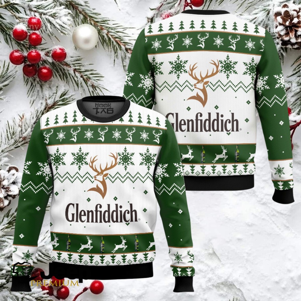 Glenfiddich Whisky Wine Ugly Christmas Sweater Glenfiddich Whisky Wine Ugly Christmas Sweater