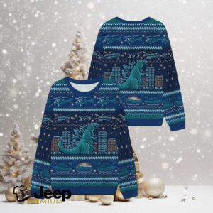 Godzilla City Christmas Ugly Sweatshirts