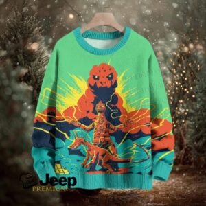 Godzilla Mochazilla Crew Neck Sweater Godzilla Mochazilla Crew Neck Sweater