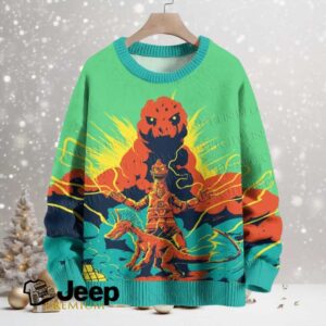 Godzilla Mochazilla Crew Neck Sweater