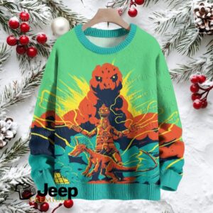 Godzilla Mochazilla Crew Neck Sweater