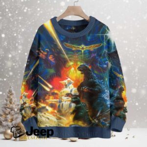 Godzilla Monster Crew Neck Sweater