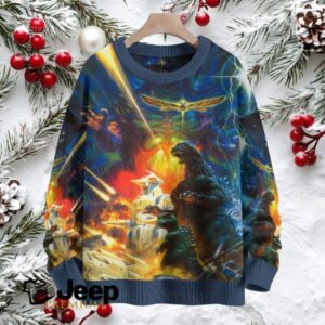 Godzilla Monster Crew Neck Sweater