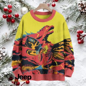 Godzilla Mothra Crew Neck Sweater