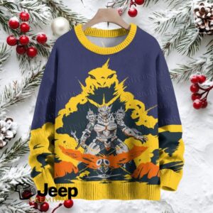 Godzilla Mothra Machagodzilla Crew Neck Sweater