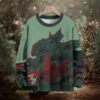 Godzilla Smog Monster Crew Neck Sweater Godzilla Smog Monster Crew Neck Sweater