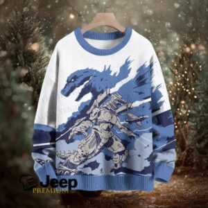 Godzilla vs Mechagodzilla Crew Neck Sweater Godzilla vs Mechagodzilla Crew Neck Sweater