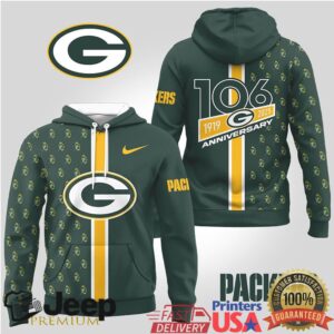 Green Bay Packers Official NFL Anniversary Celebration Hoodie