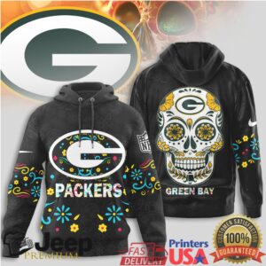 Green Bay Packers Official NFL Dia de los Muertos Limited Editions Hoodie