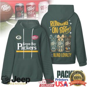 Green Bay Packers Official NFL Dr.Pepper Waffle Hoodie