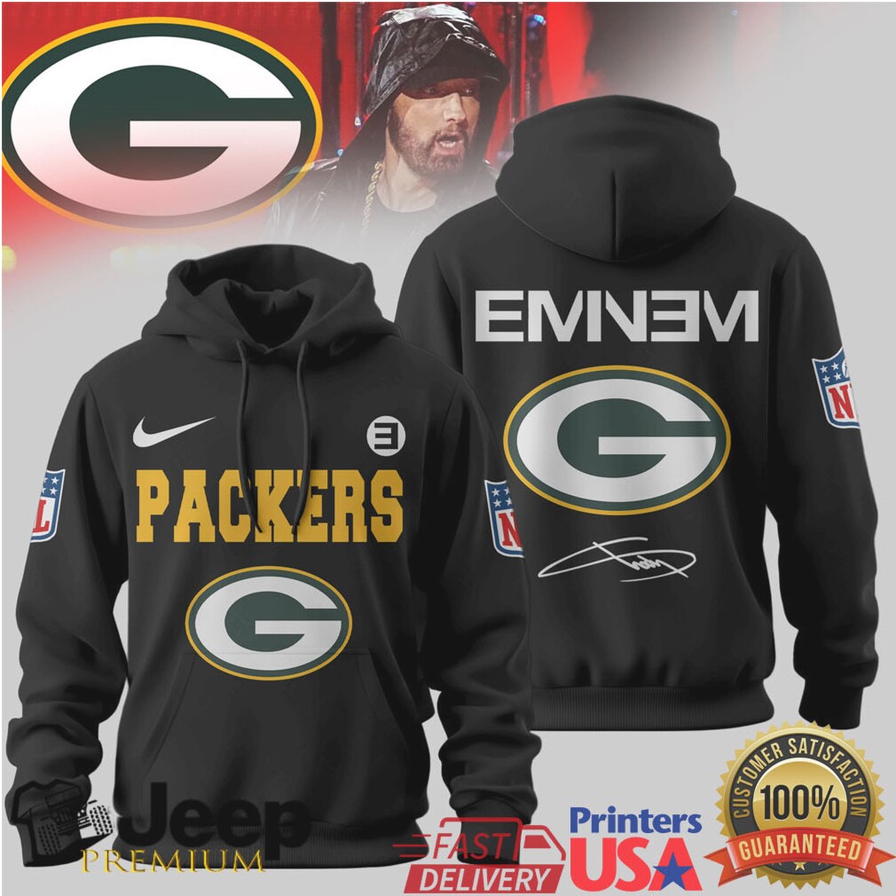Green Bay Packers Official NFL Eminem Hoodie Green Bay Packers Official NFL Eminem Hoodie