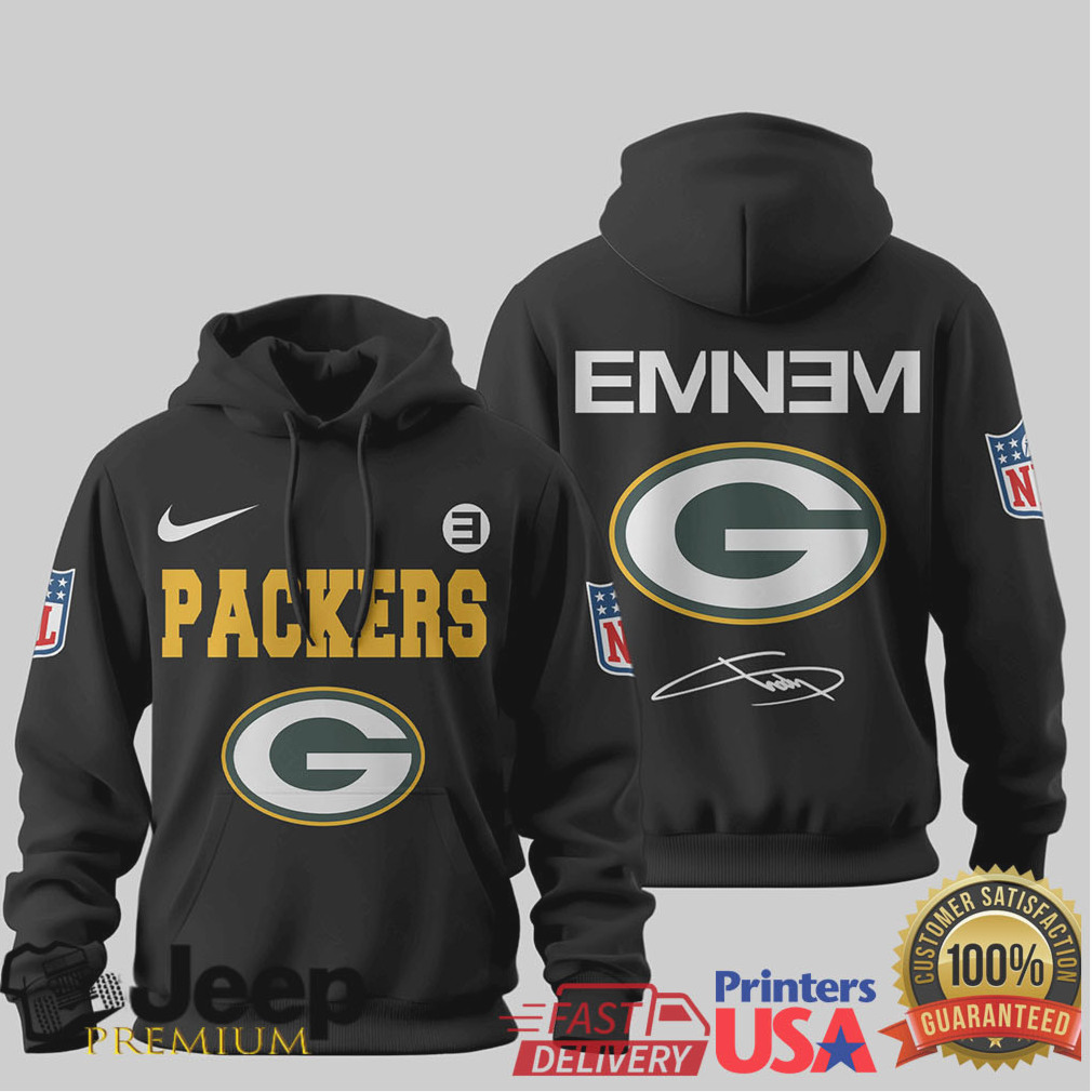Green Bay Packers Official NFL Eminem Hoodie Green Bay Packers Official NFL Eminem Hoodie