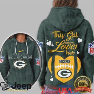 Green Bay Packers Official NFL Game Day Waffle Hoodie
