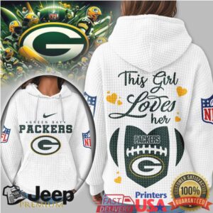 Green Bay Packers Official NFL Game Day Waffle Hoodie