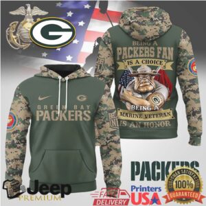 Green Bay Packers Official NFL Marine Veteran Hoodie