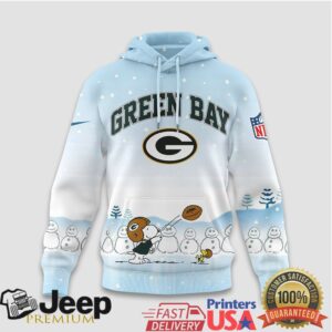 Green Bay Packers Official NFL Peanuts Snow Day Hoodie