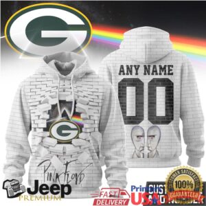 Green Bay Packers Official NFL Pink Floyd 3D Hoodie