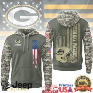 Green Bay Packers Official NFL Veteran Camo Hoodie Limited Edition