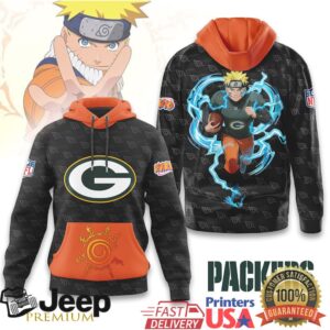 Green Bay Packers Official NFL x Naruto Limited Edition Hoodie