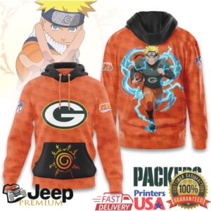 Green Bay Packers Official NFL x Naruto Limited Edition Hoodie