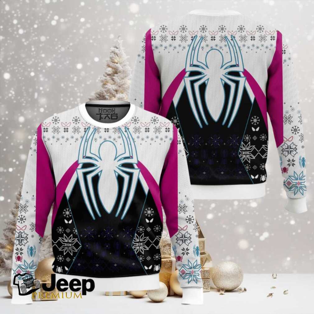 Gwen Stacy In To The Spiderverse Ugly Christmas Sweater Gwen Stacy In To The Spiderverse Ugly Christmas Sweater