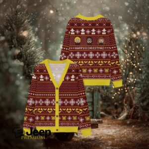 Happy Christmas Trio Ugly Cardigan Sweaters