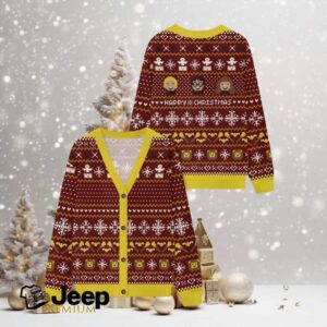 Happy Christmas Trio Ugly Cardigan Sweaters