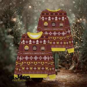 Happy Christmas Trio Ugly Sweatshirts