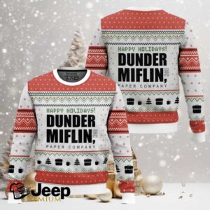 Happy Holidays Dunder Mifflin The Office Ugly Christmas Sweater