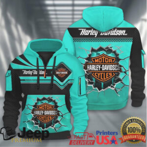Harley Davidson Cracked Logo Pullover Hoodie