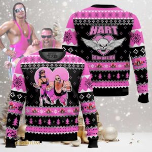 Hart Foundation Duo WWE Ugly Christmas Sweater