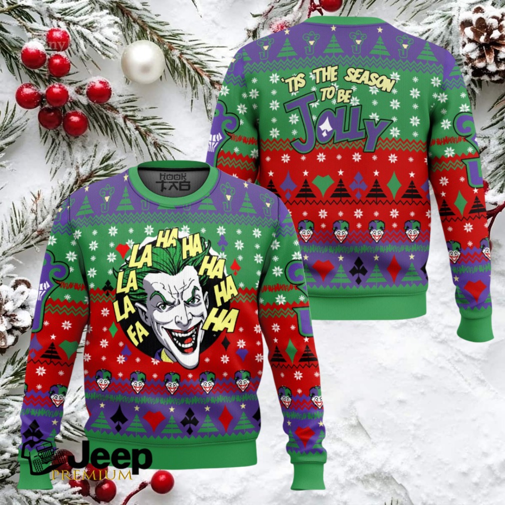 Have A Jolly Joker Ugly Christmas Sweater Have A Jolly Joker Ugly Christmas Sweater