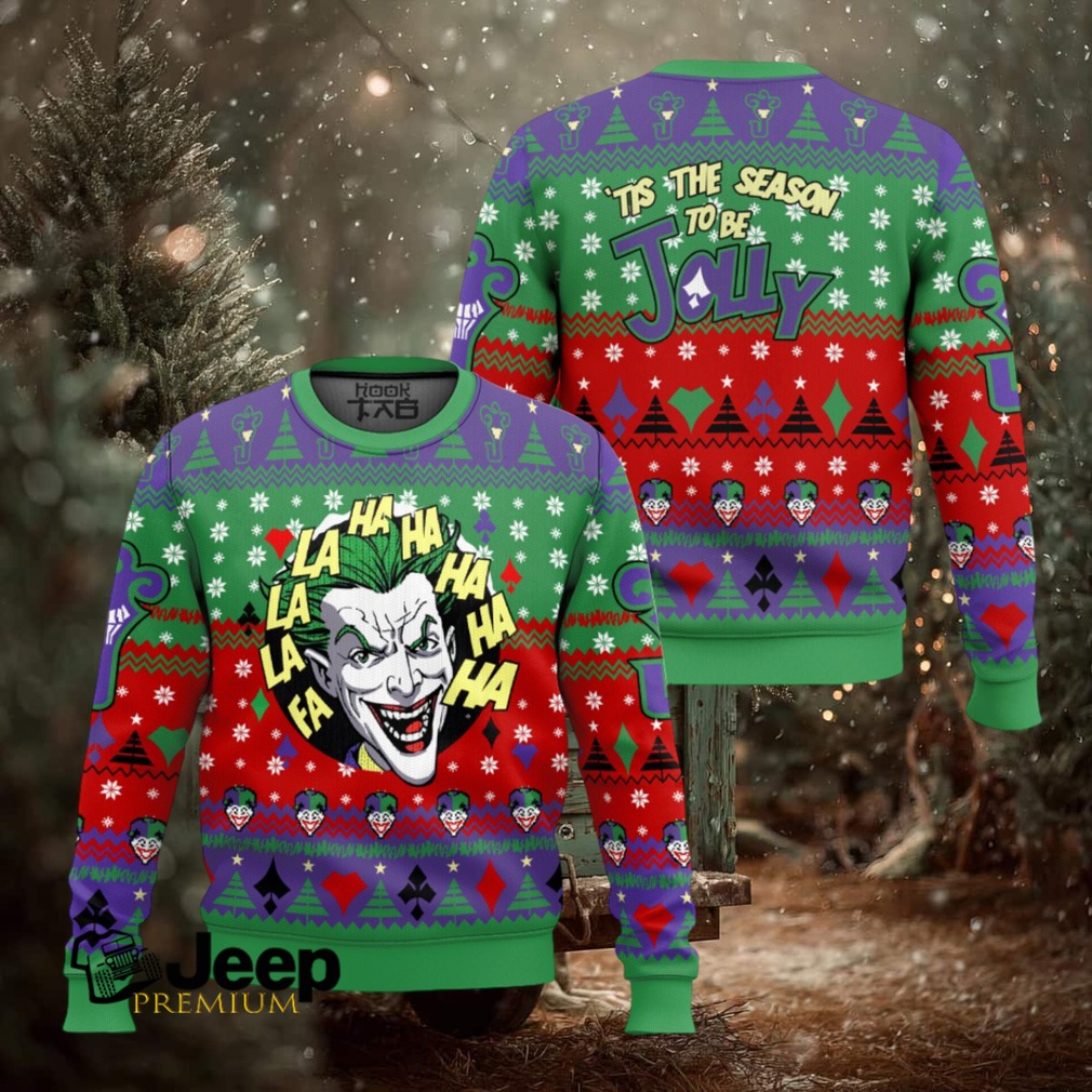 Have A Jolly Joker Ugly Christmas Sweater Have A Jolly Joker Ugly Christmas Sweater