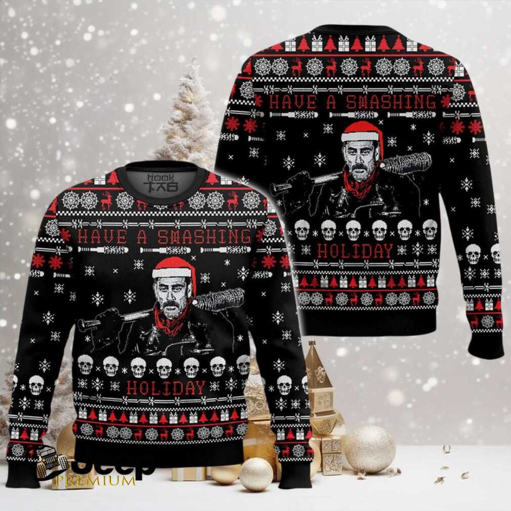 Have A Smashing Holiday The Walking Dead, Ugly Christmas Sweater Have A Smashing Holiday The Walking Dead, Ugly Christmas Sweater