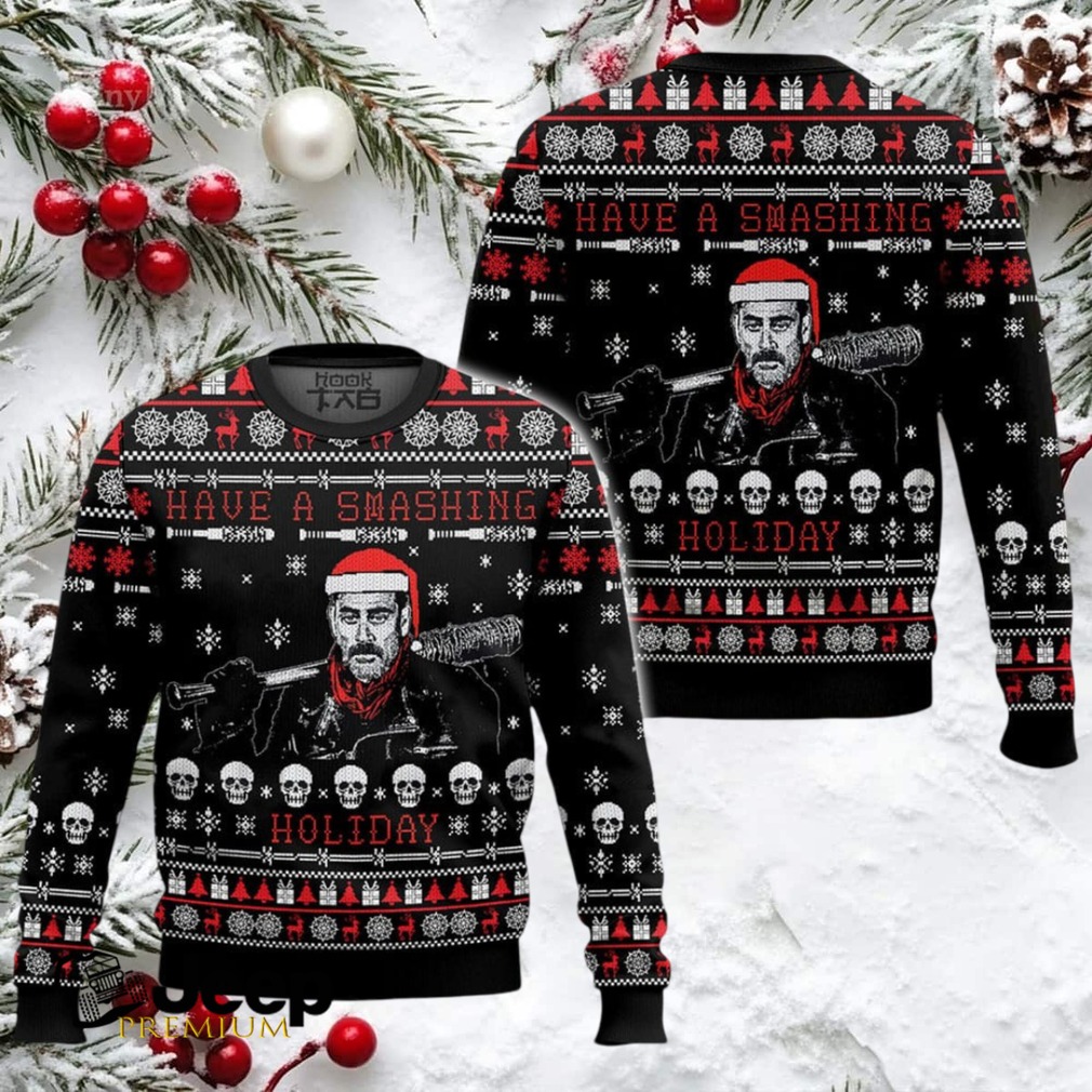 Have A Smashing Holiday The Walking Dead, Ugly Christmas Sweater Have A Smashing Holiday The Walking Dead, Ugly Christmas Sweater