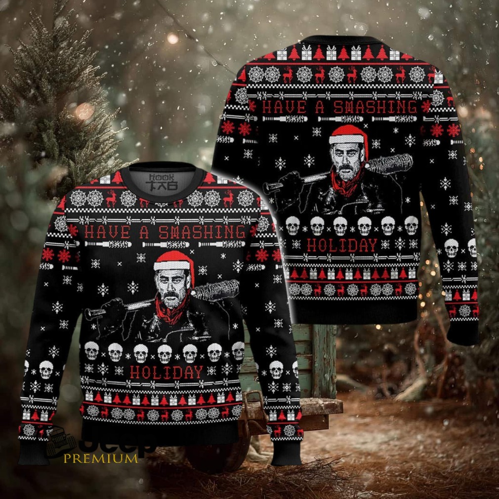 Have A Smashing Holiday The Walking Dead, Ugly Christmas Sweater Have A Smashing Holiday The Walking Dead, Ugly Christmas Sweater