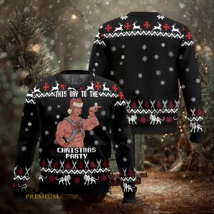 He man “This Way To The Christmas Party” Masters of the Universe Ugly Christmas Sweater